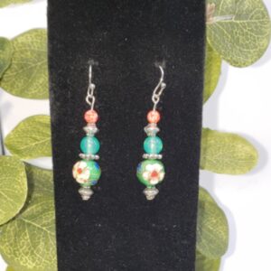 Green Cloisonne/ERings