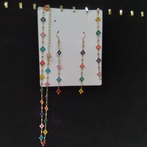 Multicolor Clover 3 pc Jew Set